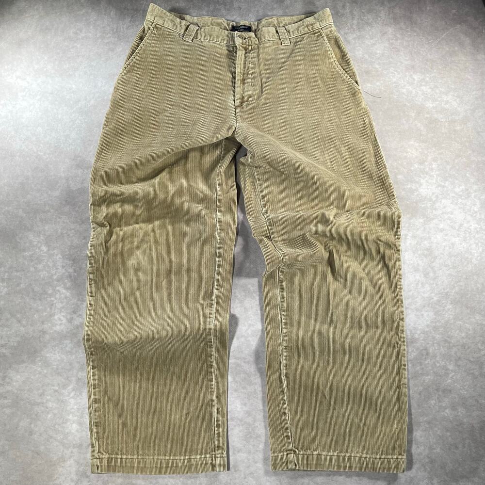 Vintage Dockers Khakis Tan Loose Fir Surplus Corduroy Pants